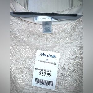 White Above Knee/Knee length Dress Casual NWT